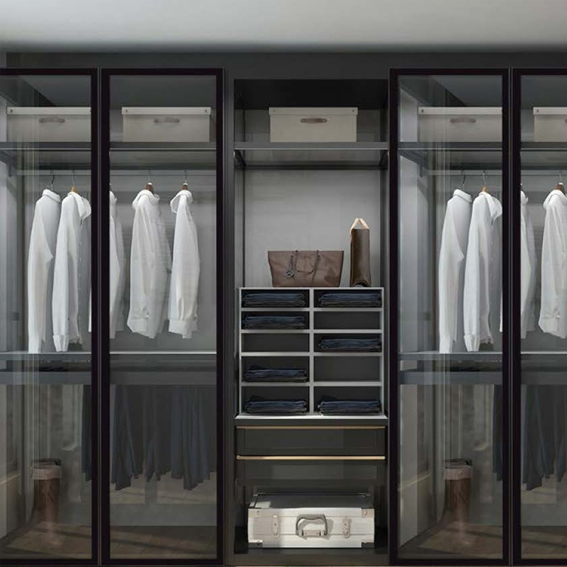 Wardrobe Door Aluminium Profiles | 6063‑T5 Glass Cabinet Frame Extrusions | Aluleader