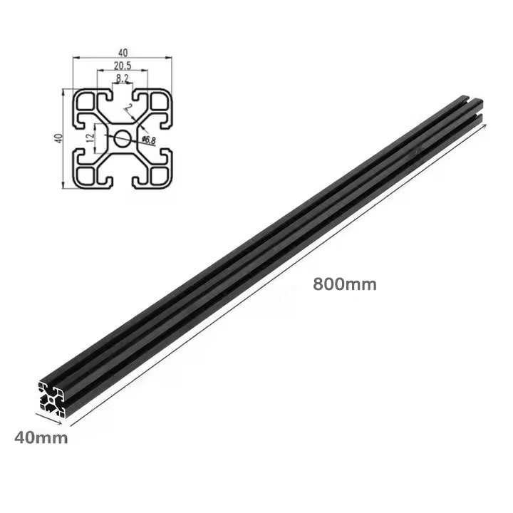 Aluminium Alloy Company 2020 2040 4080 Anodized T Slot V Slot Extruded Profile Item