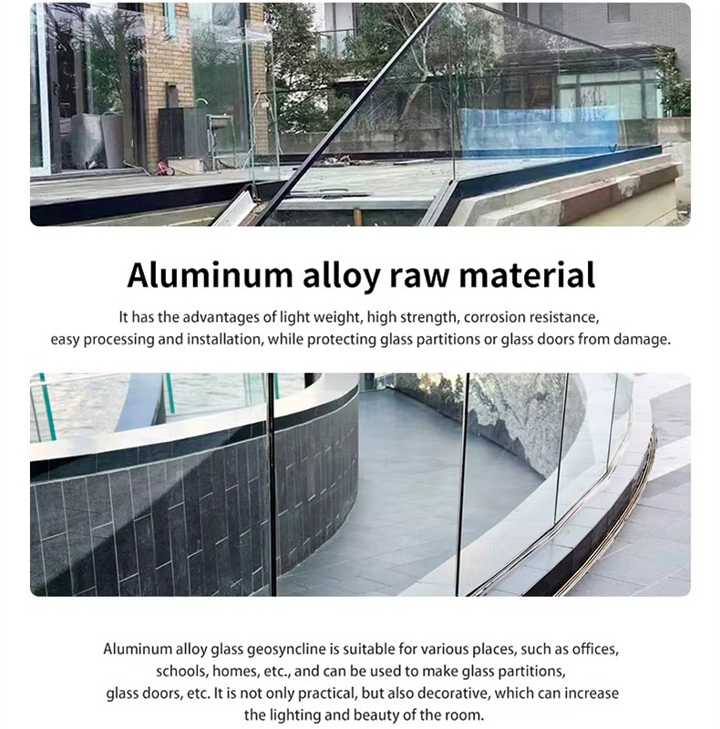 aluminium glazing handrail profiles