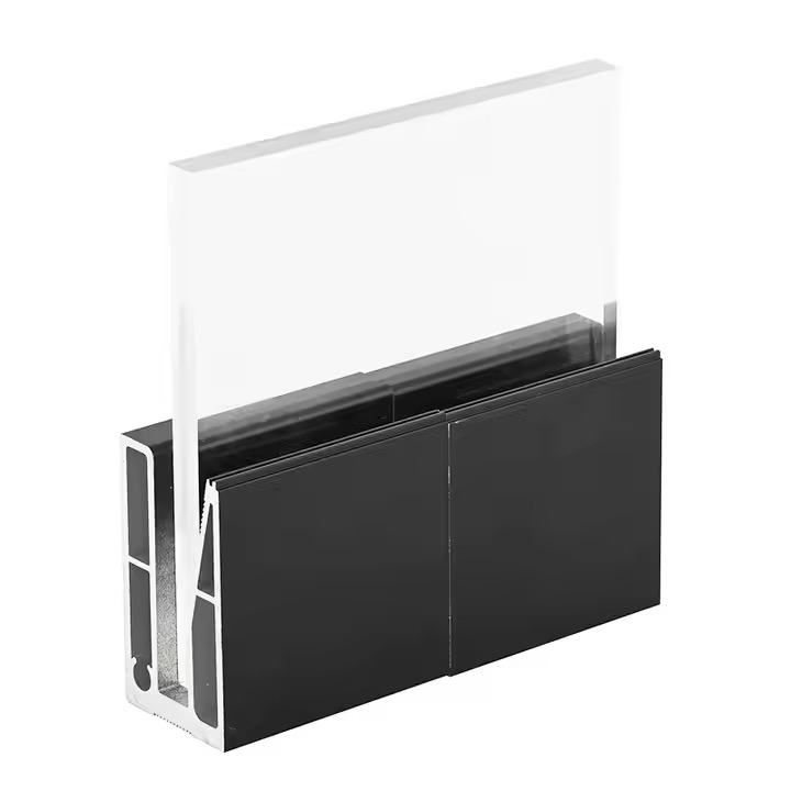 U Channel Aluminium Glazing Profiles for Stairs Railing and Handrail