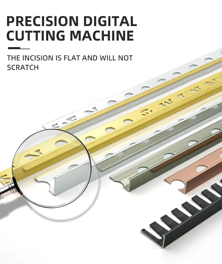 Aluminium Edge Tile Trim Extrusions Profiles