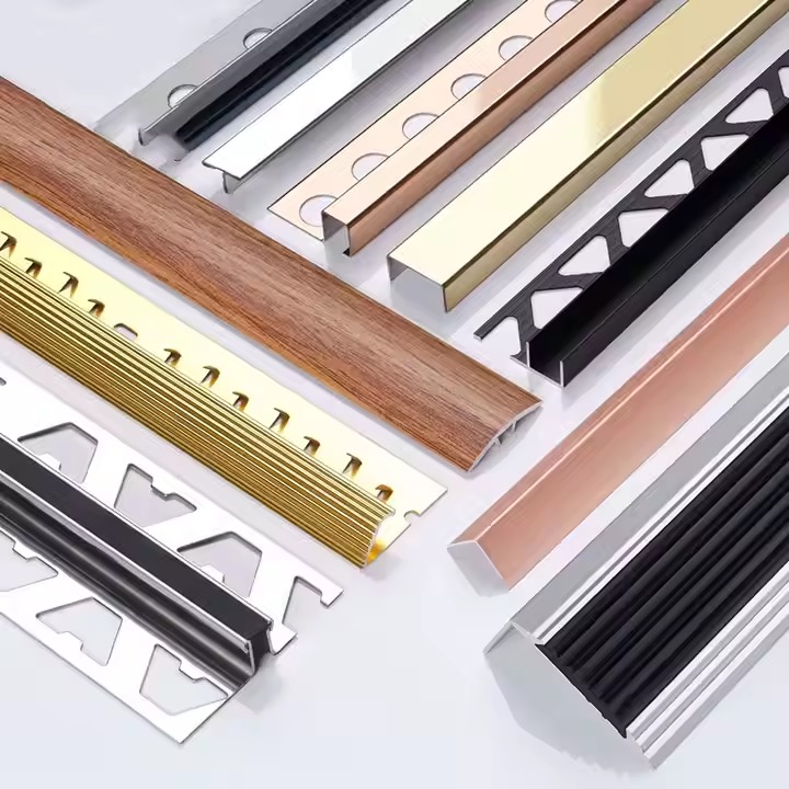 Aluminium Edge Tile Trim Extrusions Profiles