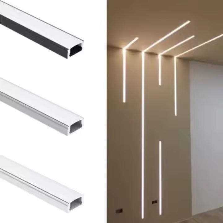 Bendable Recessed Led Strip Decorative Aluminum Channel Extrusions Profile