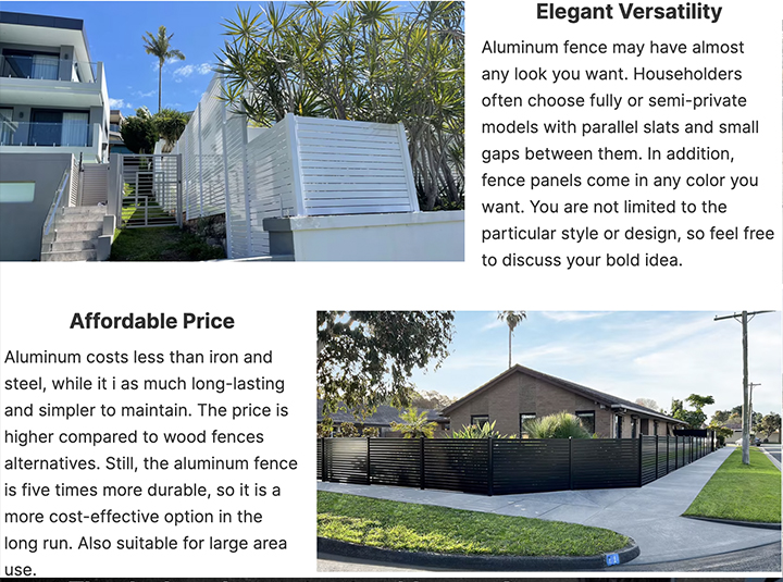 Fence Aluminium Profiles