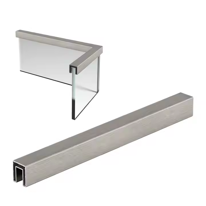 Custom Aluminum U-Shaped Handrail Profiles | Anodized & Powder Coated