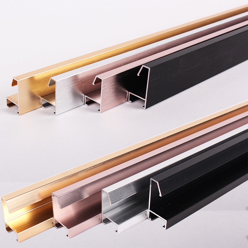 Custom Precision Mirror Frame Aluminum Alloy Extrusion Profiles|6063-T5