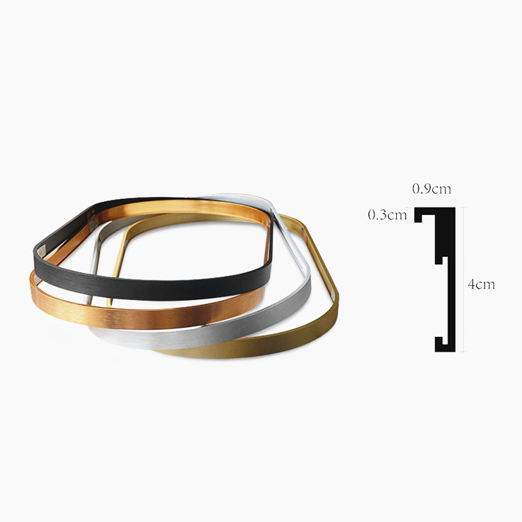 Custom Precision Mirror Frame Aluminum Alloy Extrusion Profiles|6063-T5