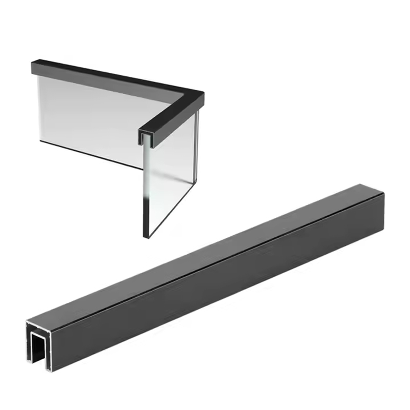 Customizede U Shape Aluminum Stair Railing Profiles | 6063-T5