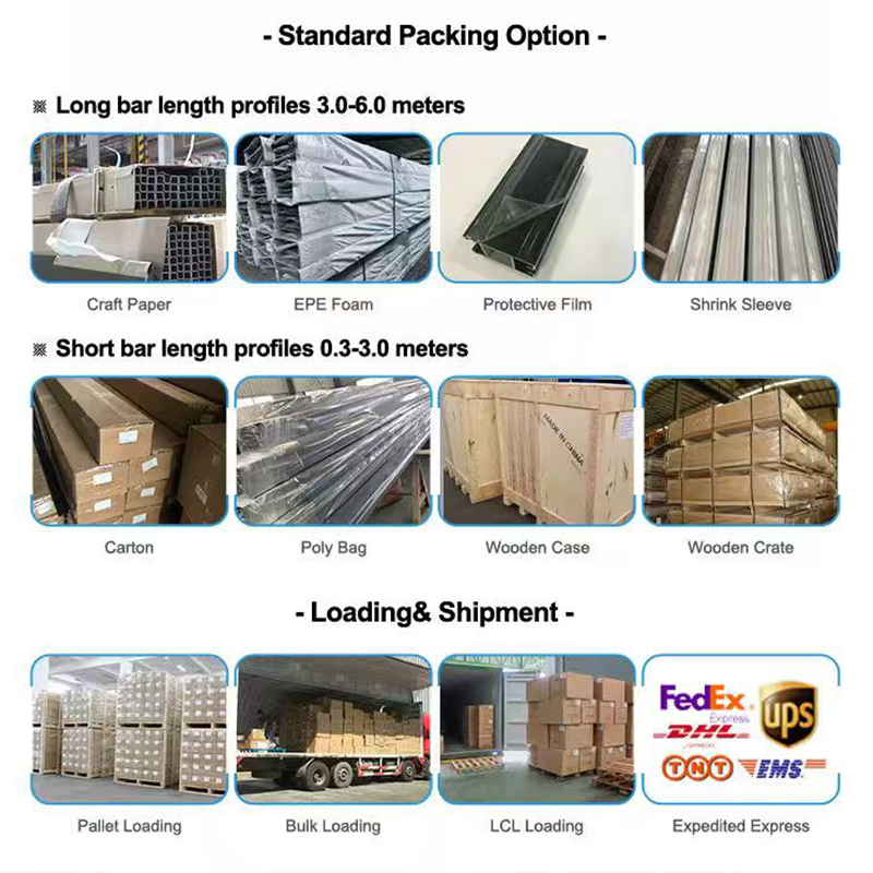  L/T/Z Zekolo Fasha Aluminium Window Profiles