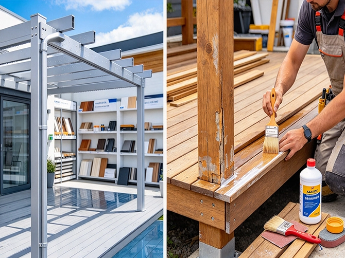Aluminum vs. Wood Aluminum vs. Wood