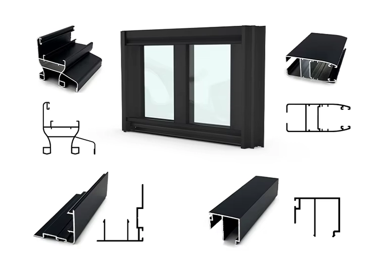 1.4mm LTZ Sliding Window Aluminum Profiles Ethiopia